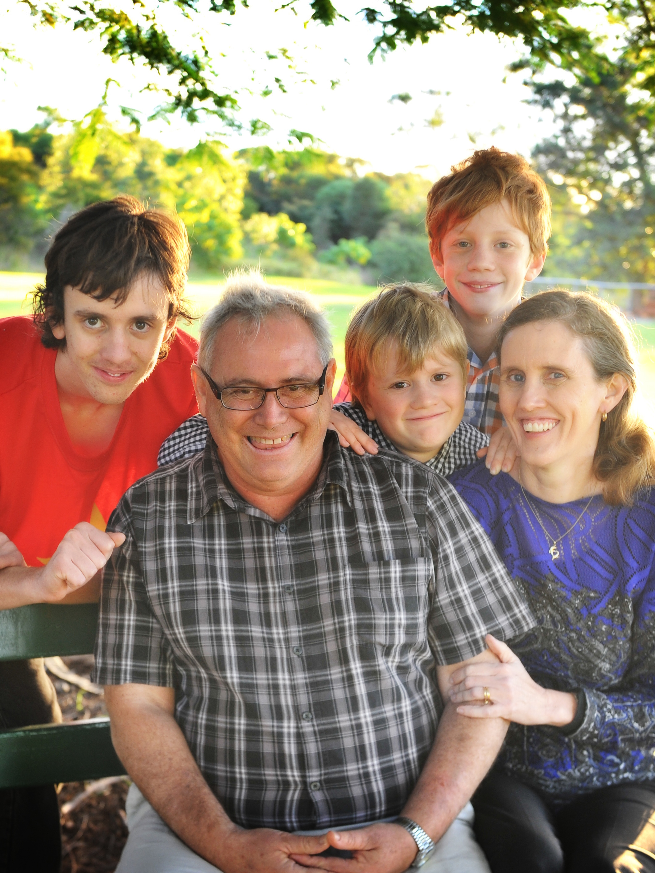 Daniel with his family